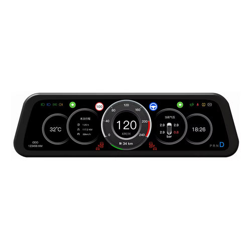 Dashboard Heads up Display 9.6 Inch Support Carplay Android Auto Screen Display LHD RHD for Tesla Model 3 Y 2016-2026